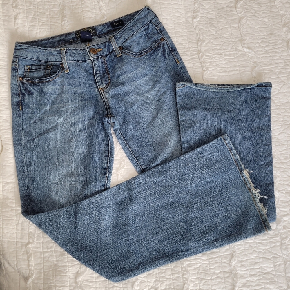 Seven7 Jeans Flare Stretch 29 Light Blue EUC